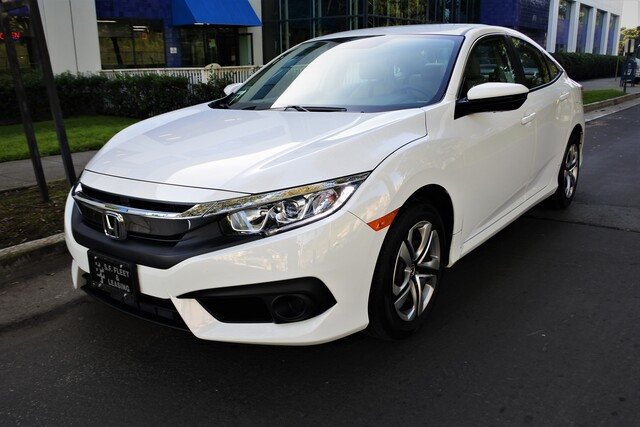 2018HondaCivicLX_White