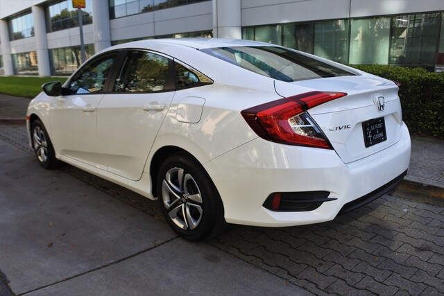 2018HondaCivicLX_White_Back