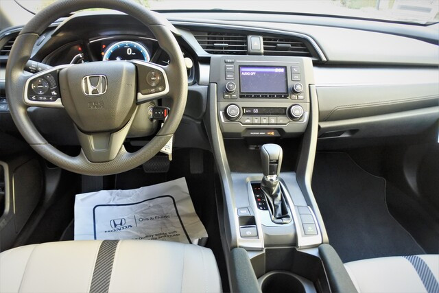 2018HondaCivicLX_White_Driverseat