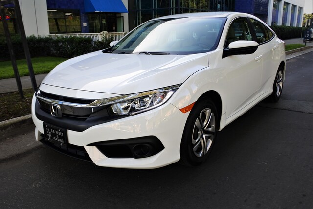 2018HondaCivicLX_White